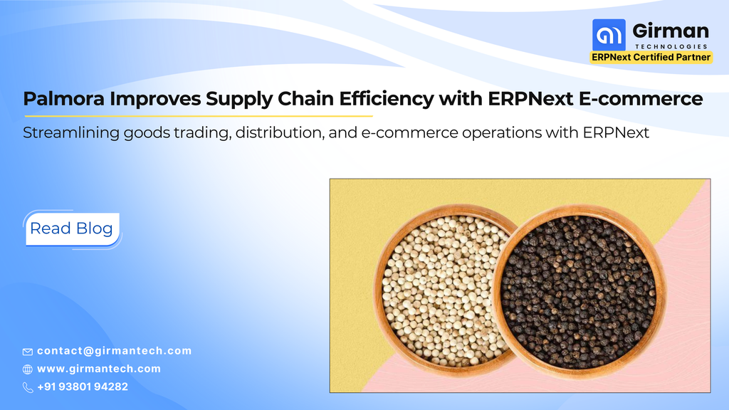 Palmora's eCommerce & Supply Chain Powered by ERPNext